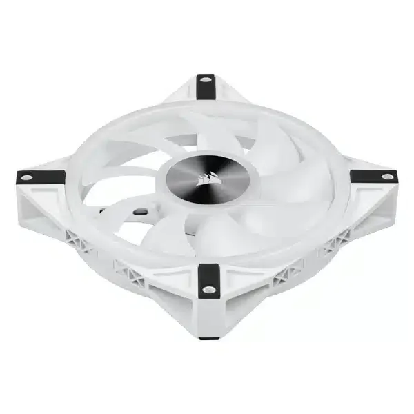 Corsair CS-CO-9050106-WW iCUE QL140 RGB PWM Dual Fan Kit with Lighting Node CORE, 140mm, White view 3