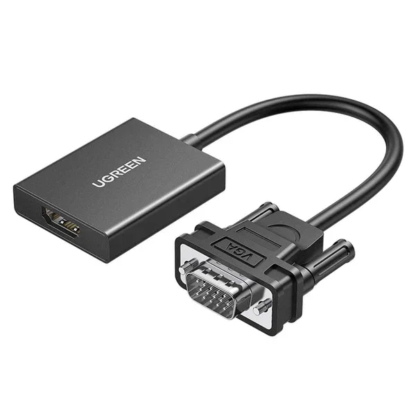 UGREEN CM513-50945 UGREEN VGA Male To HDMI Female Adapter With Audio & Power Supply