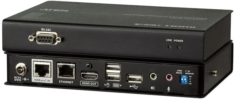 ATEN CE820-ATA-E Aten USB HDMI HDBaseT™ 2.0 KVM Extender, audio, USB 2, RS-232 (4K@100m using CAT 6, 6A), Long-Reach