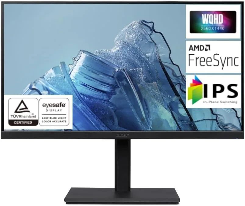 ACER CB271U 27-inch WQHD IPS Professional Monitor (2560x1440), 75Hz