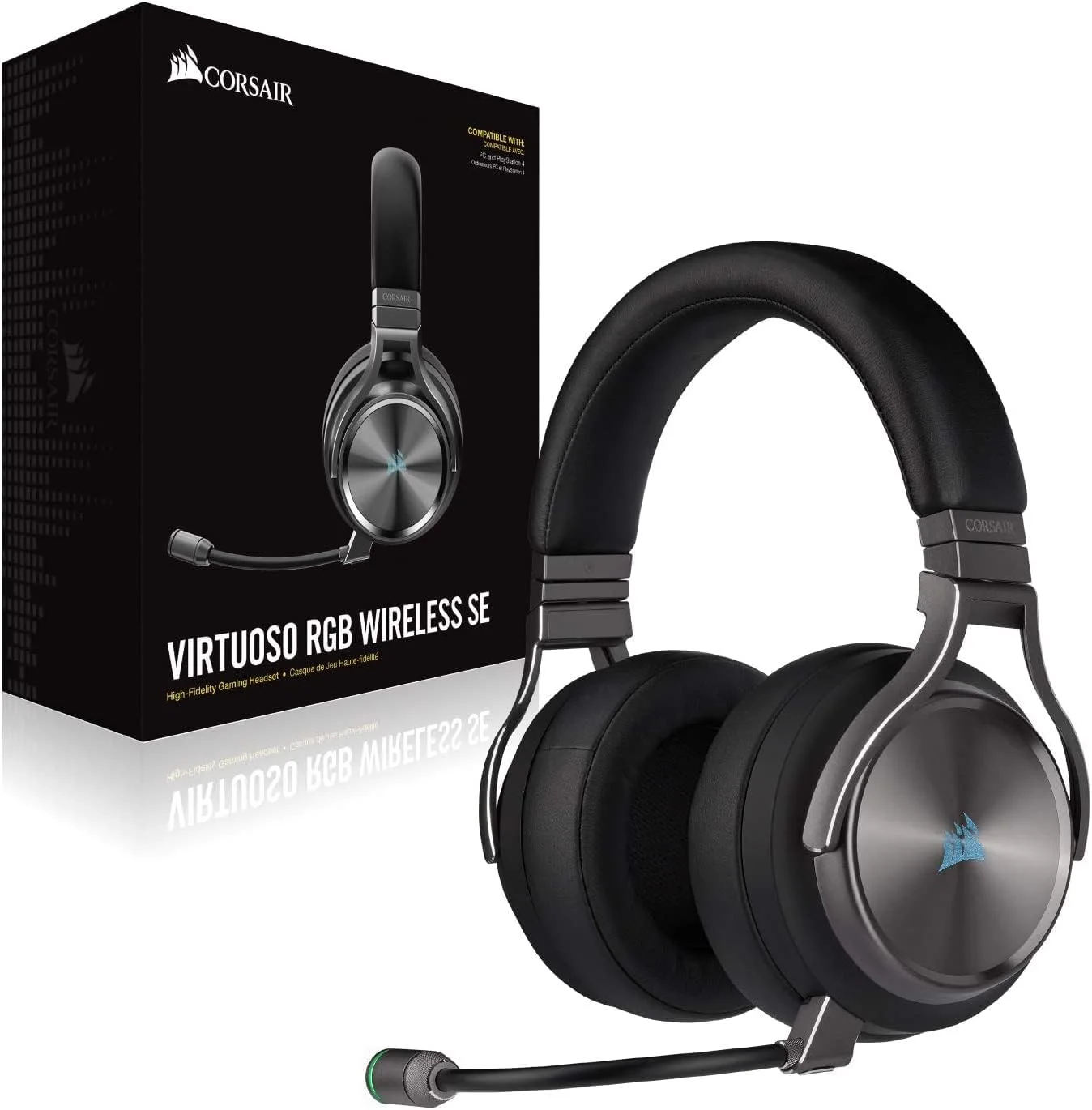 VIRTUOSO CA-9011180-AP VIRTUOSO RGB WIRELESS SE High-Fidelity Gaming Headset — Gunmetal