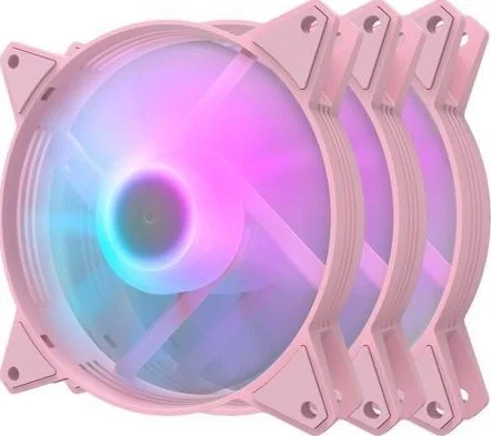 DARKFLASH C6MS-PW PINK 3 PACK RGB