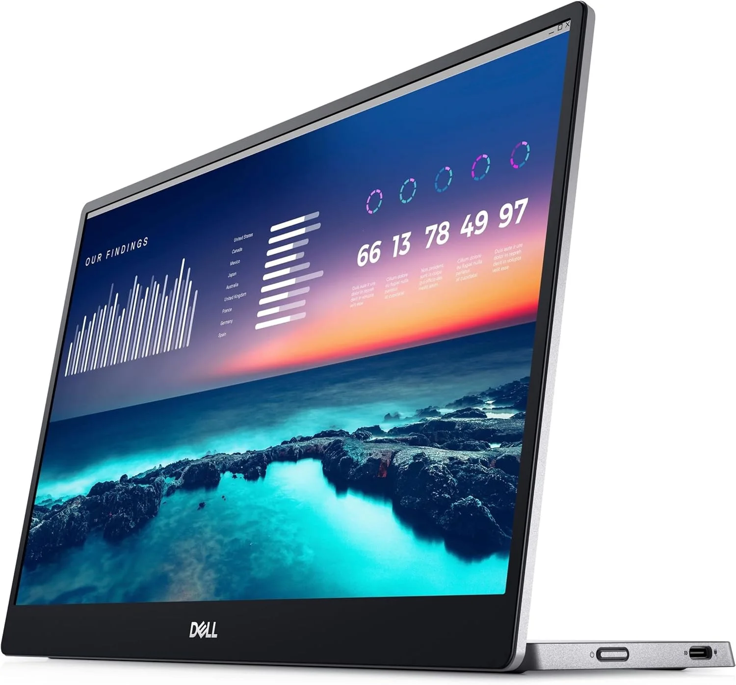 DELL C1422H Dell 14" 2 x USB-C (DisplayPort 1.2 mode)