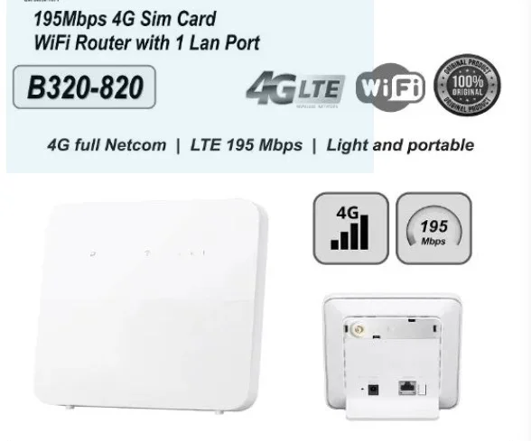 HUAWEI B320-820 WiFi Router 4G with Network Port