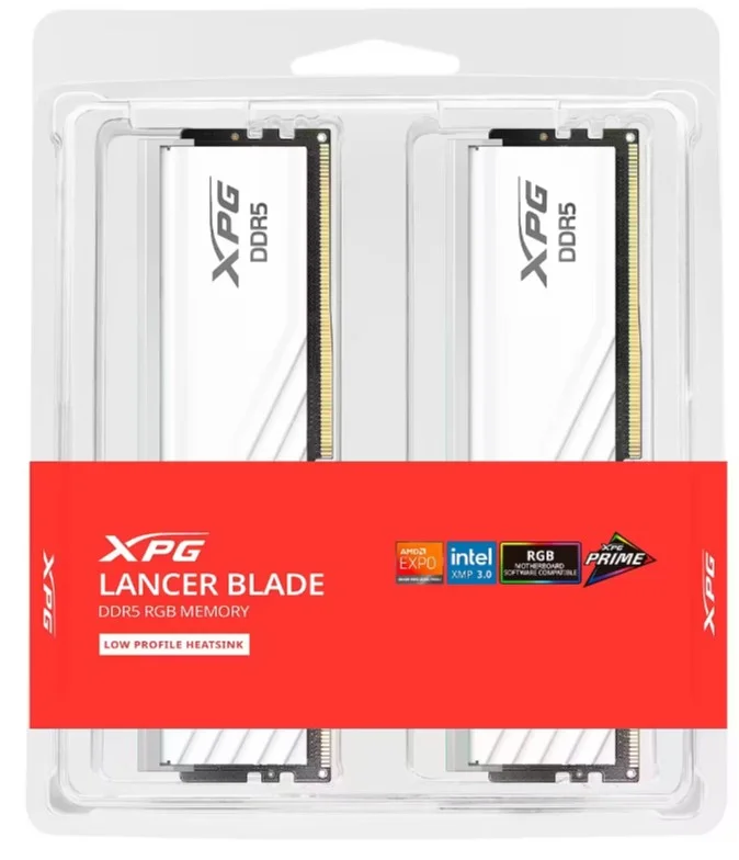 ADATA AX5U6000C3016G-DTLAB ADATA XPG LANCER BLADE RGB DDR5 6000 CL30 (2x16GB) - White