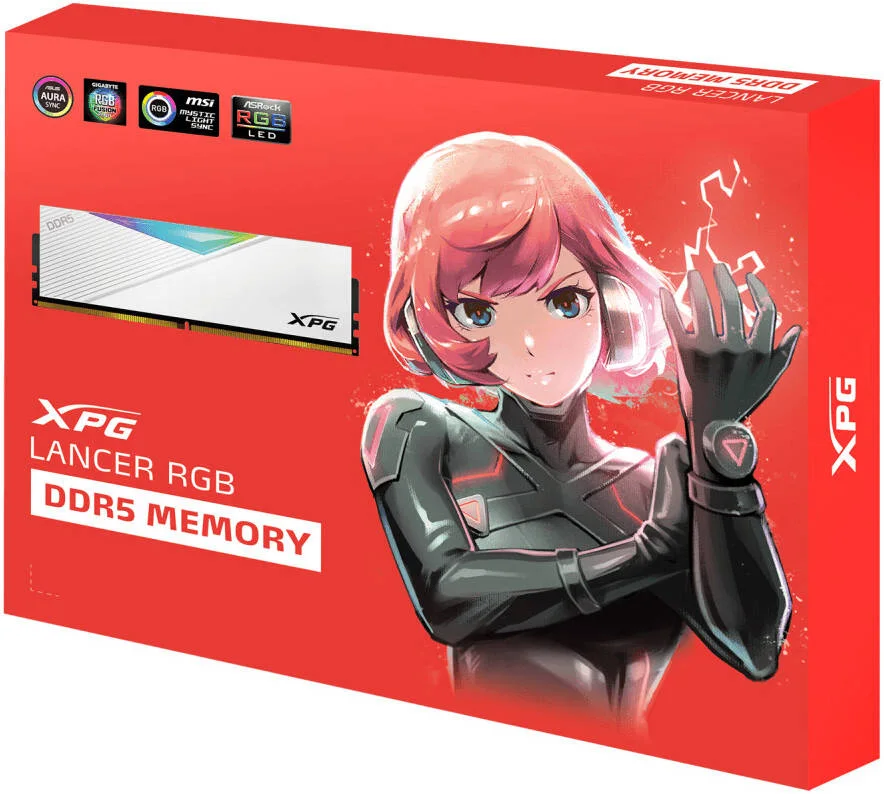 XPG AX5U6000C3016G XPG Lancer RGB DDR5 6000 CL30 ADATA-DCLARWH 2x16GB XMP/EXPO - White