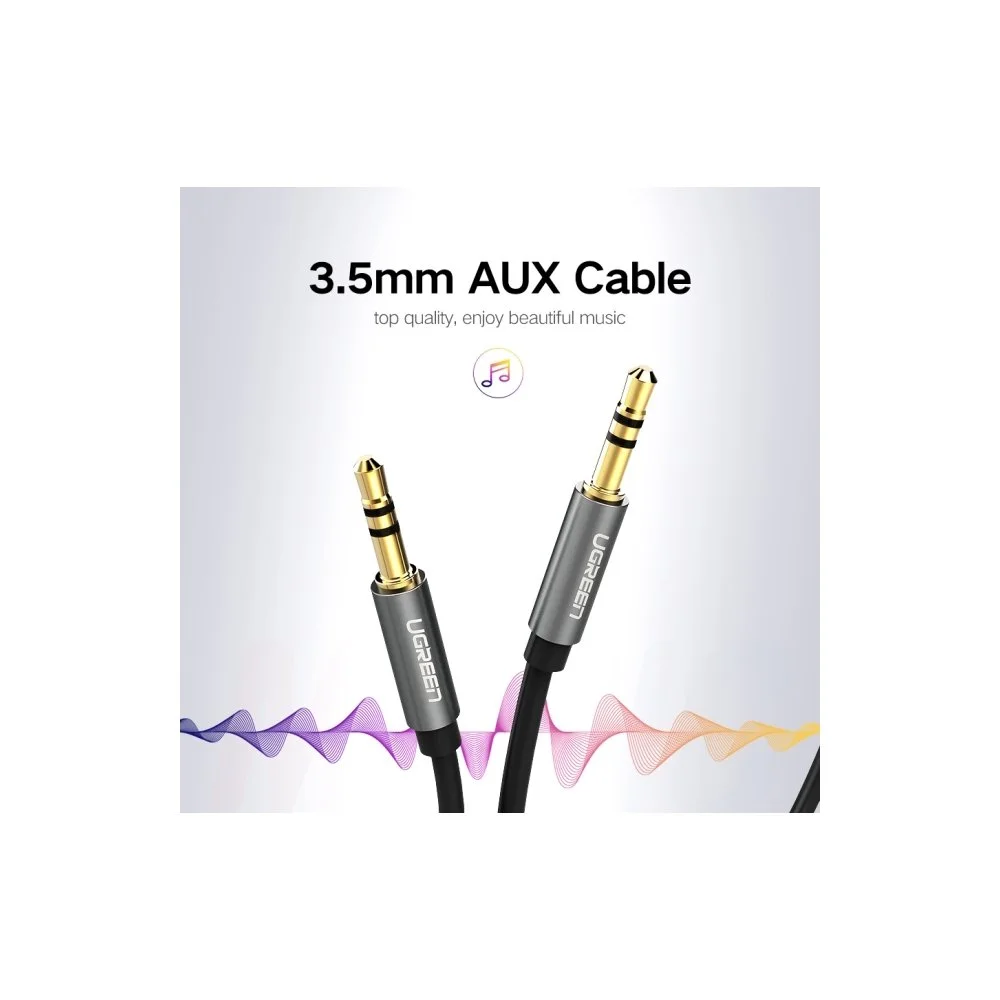 UGREEN AV119-10735 3.5MM Male To 3.5MM Male 2M Audio Cable