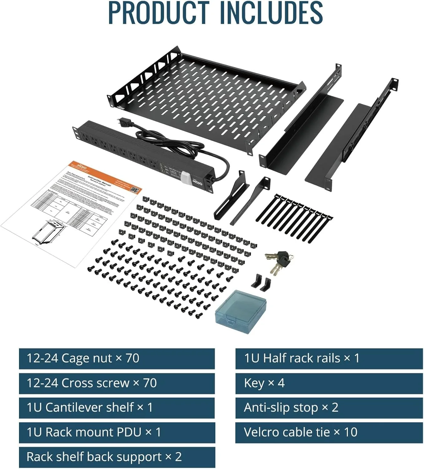 42U AS6842 Rack-AS6842(600*800mm) [Tray 488*475 （5 Tray 4 Fan 1PDU）]