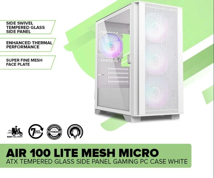 MONTECH AIR100LITE-W MONTECH AIR 100 LITE MATX (WHITE)