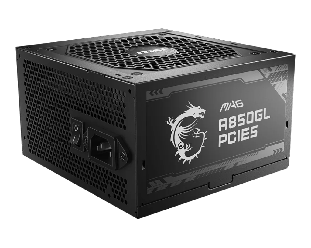 MSI MAG A850GL PCIE 5.0, 80 GOLD Fully Modular PSU, 12VHPWR / ATX 3.0 /, MPS 2011 7 YRS