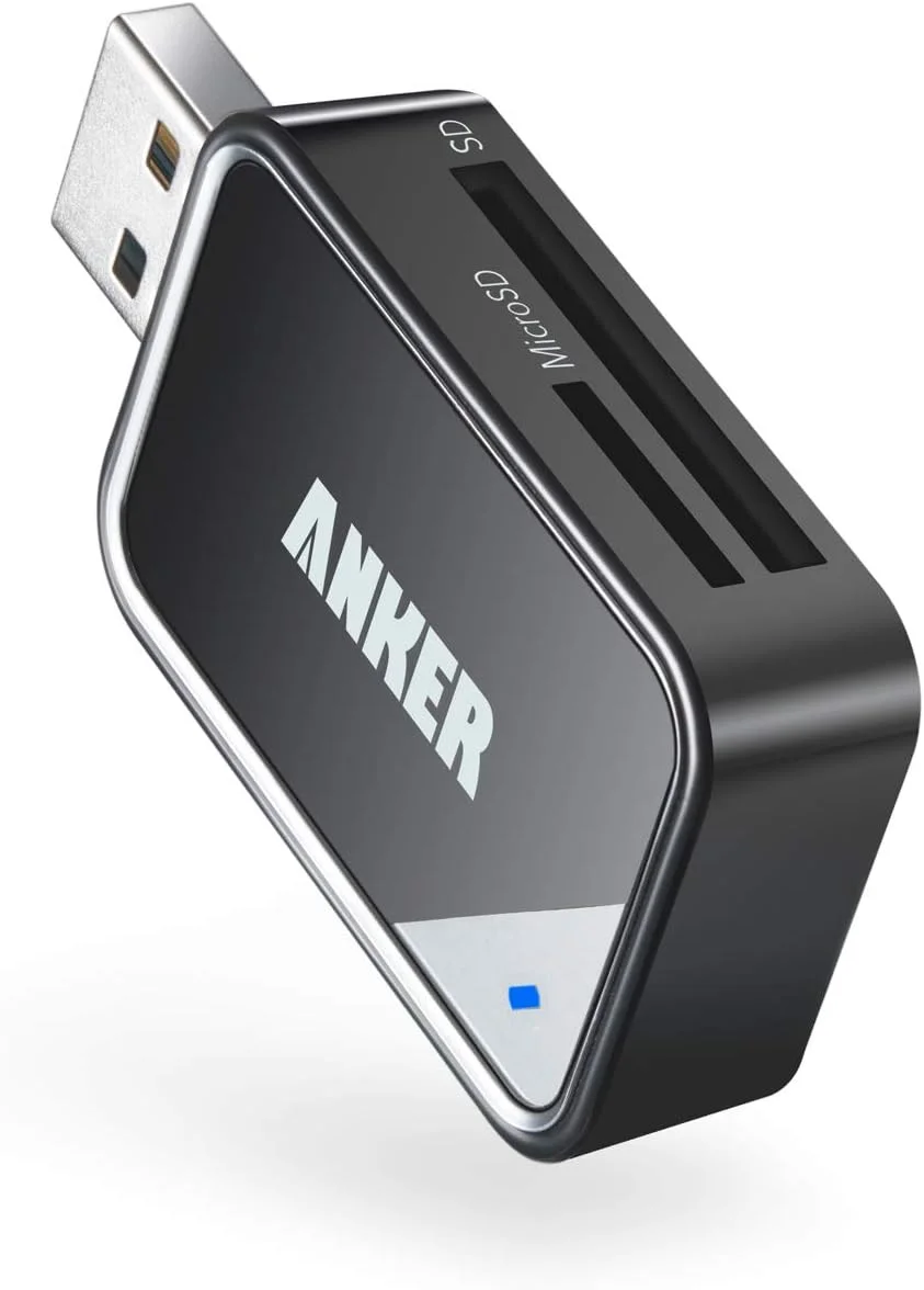 ANKER A83260A1 Anker 2-in-1 SD3.0 Card Reader - Gray