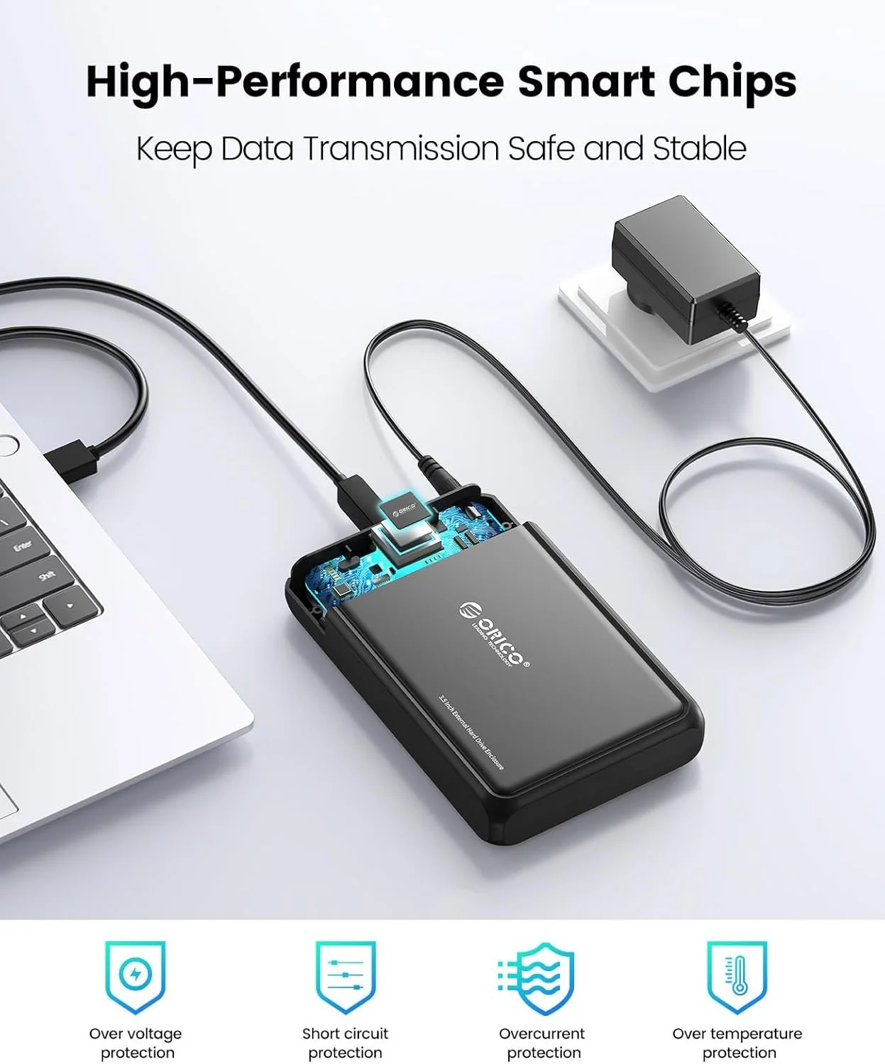 ORICO 7688U3-UK-BK-BP Orico 3.5" External HDD Case 7688U3-UK-BK-BP