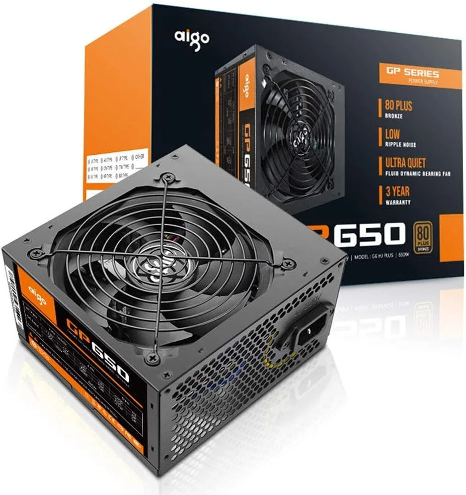 AIGO 650W GP650 G6 HJ PLUS ATX POWER SUPPLY