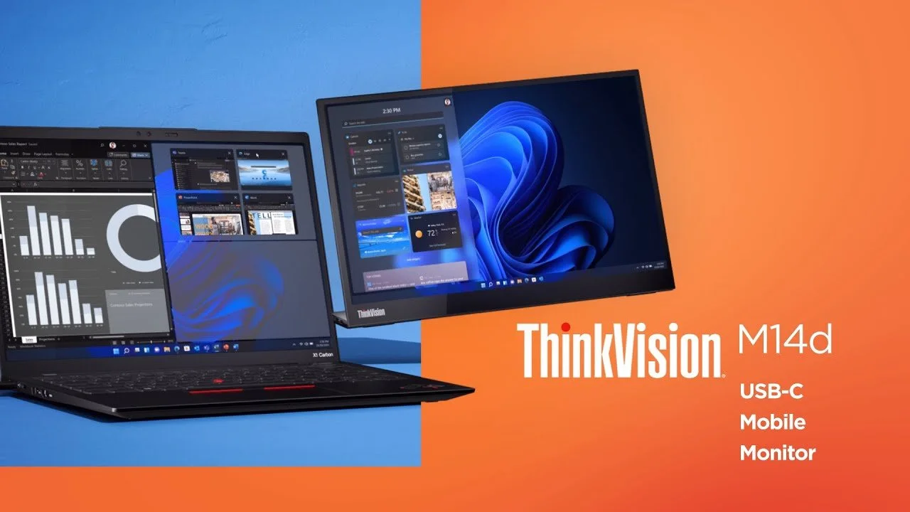 Lenovo M14 14 Wide FHD IPS (USB-C) Lenovo ThinkVision M14 14" Class Full HD LCD Monitor - 16:9 - Raven Black - 35.6 cm (14") Viewable - In-plane Switching (IPS) Technology - WLED Backlight - 1920 x 1080 - 16.7 Million Colours - 300 cd/m² - 6 ms - 60 Hz Refresh Rate - USB Type-C - HDMI - DisplayPort - VESA Mount Compatible