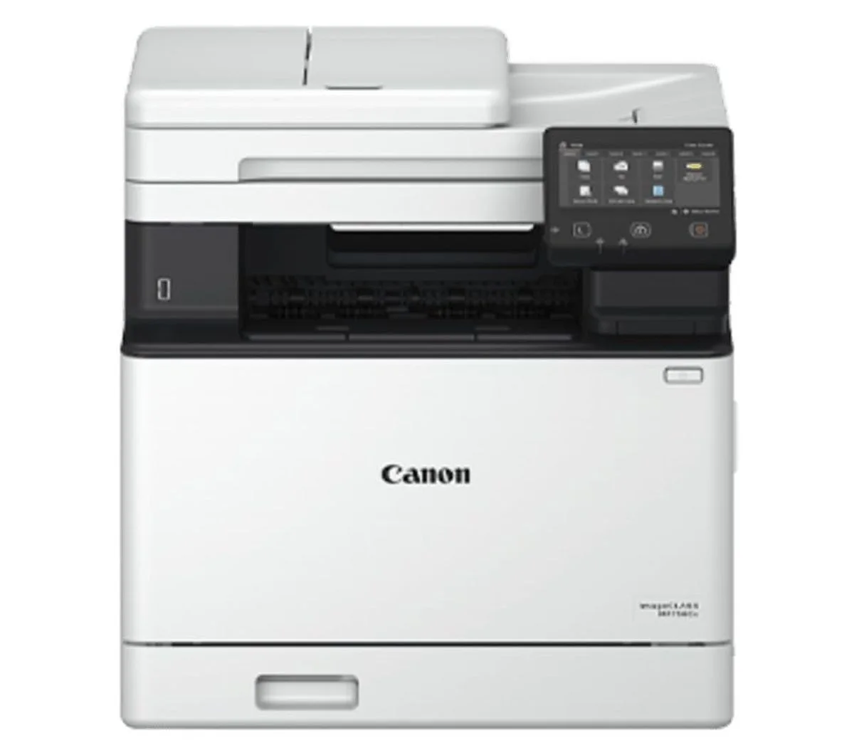 Canon 5455C005AA Canon imageCLASS MF756Cx II Colour Laser Printer with Fax (5" Touchscreen LCD, Wi-Fi 802.11 b/g/n, NFC, Wired Gigabit Network, 50‑Sheet Single-Pass DADF, New Model)