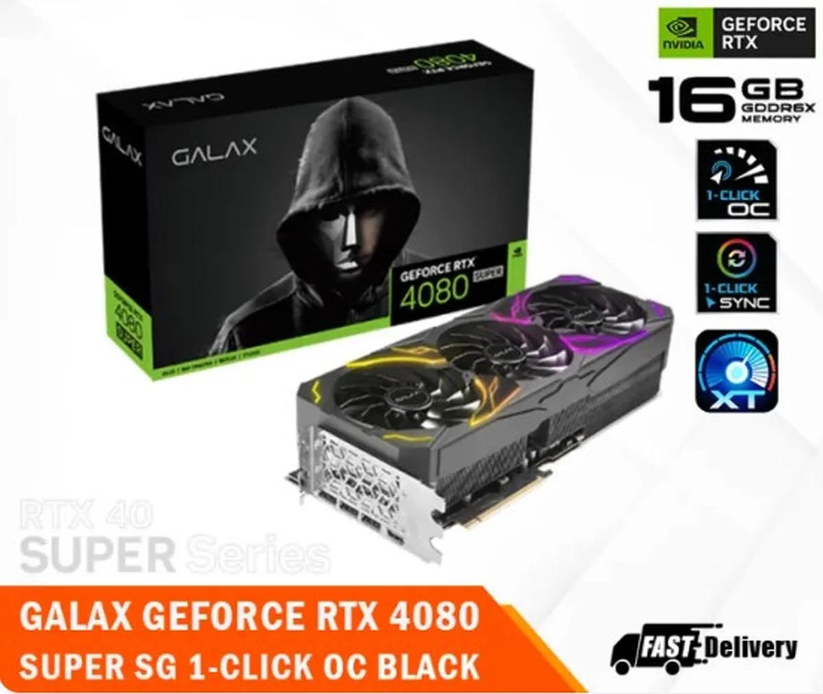 Galax RTX 4080 Super SG 1-Click OC 256Bit GDDR6X 16GB 48SZM6MD9RSG GLX-1046