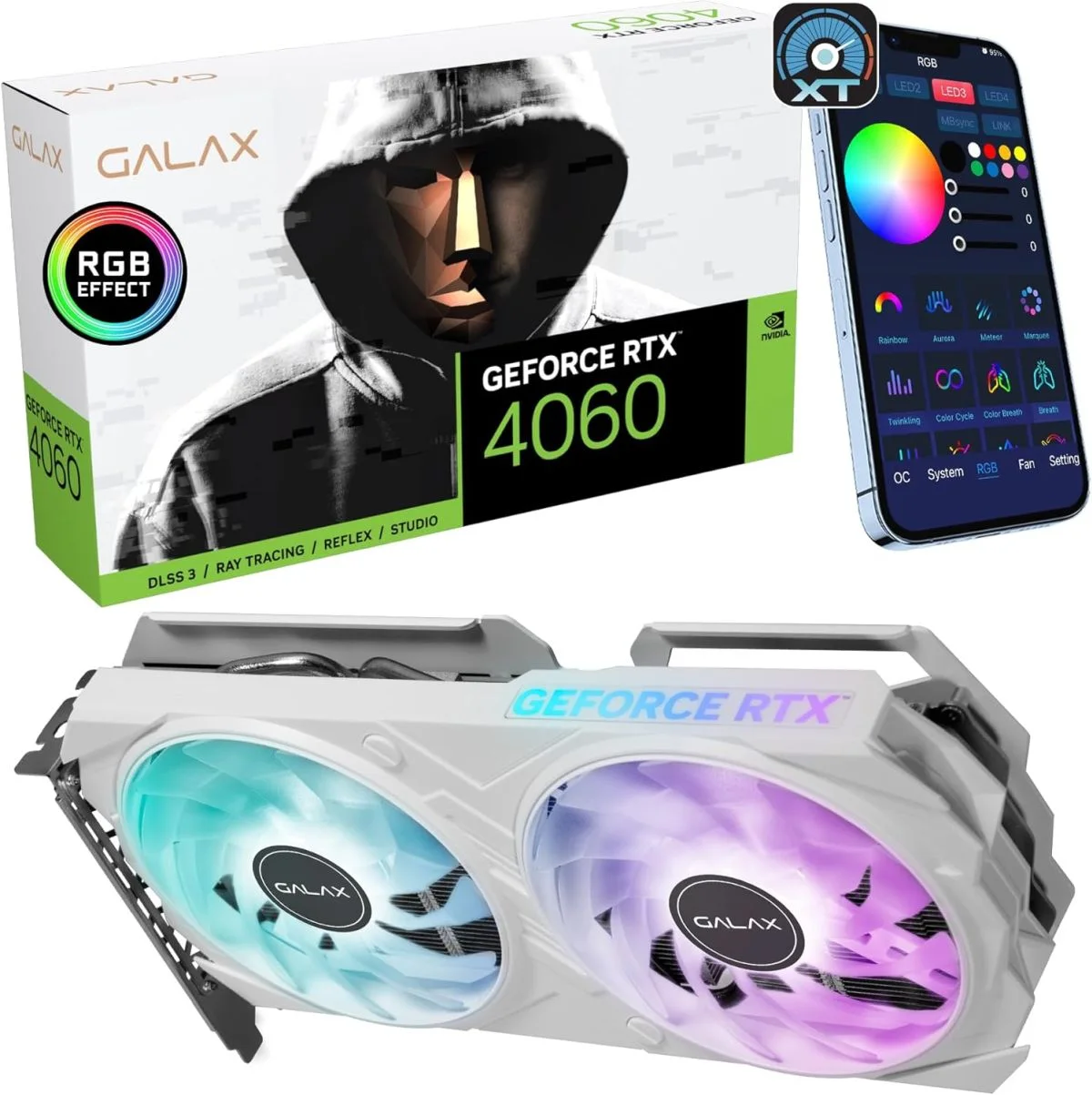 GALAX GeForce RTX™ 4060 Ti 8GB EX White GLX 1033