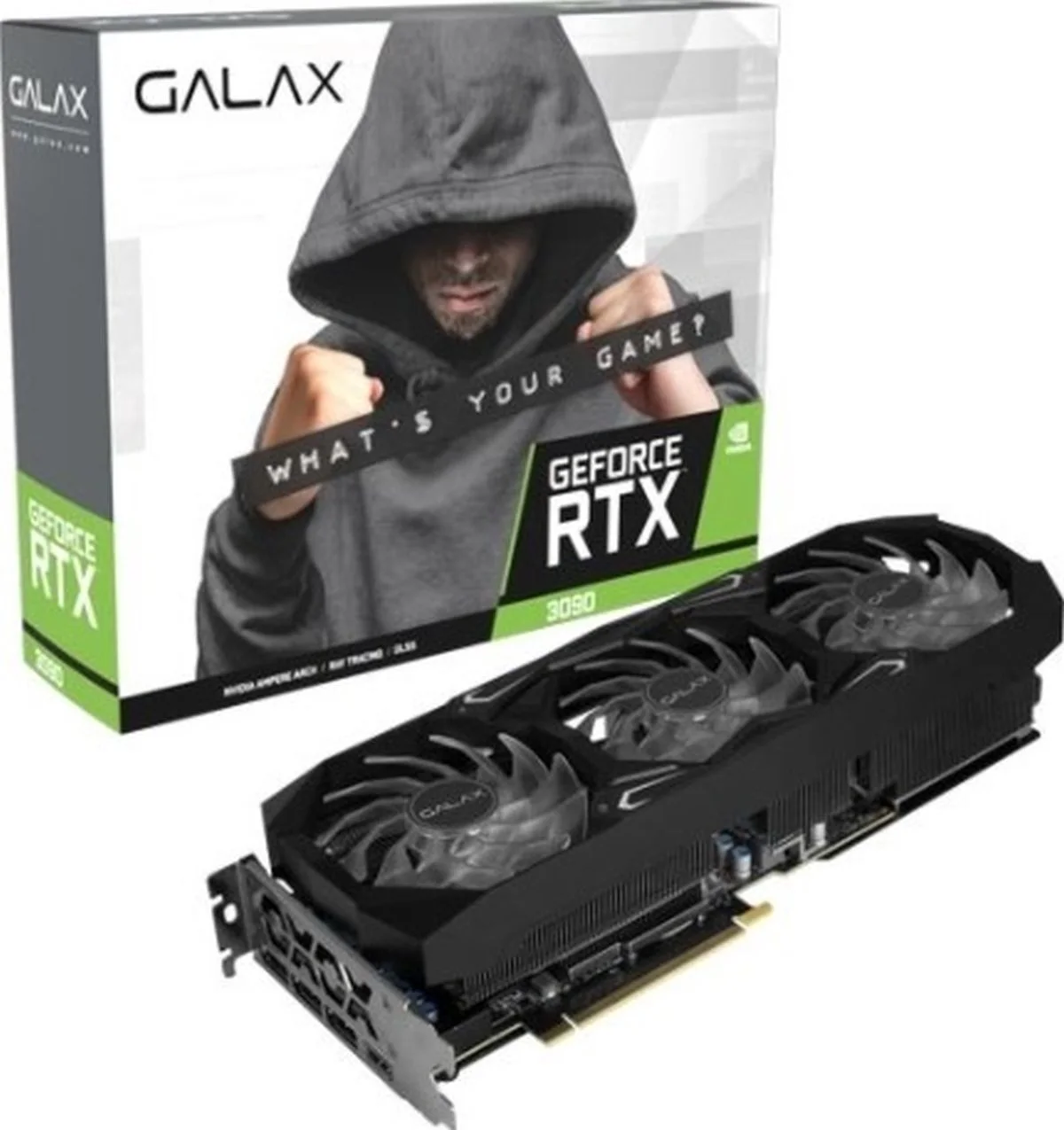 Galax Geforce RTX 3090 SG PCI-E (1-Click OC) 24GB, RAY Tracing, NVIDIA Ampere Architecture, GDDR6X