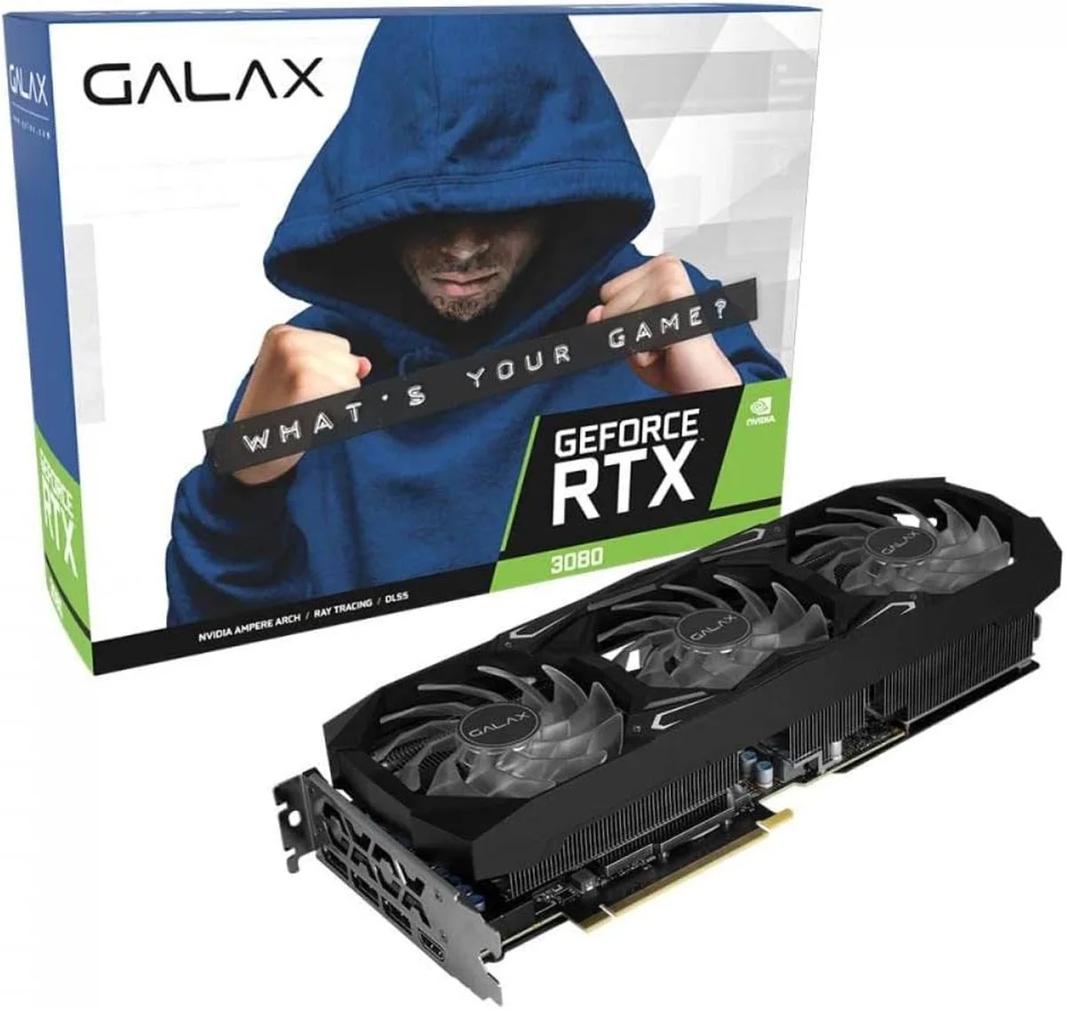 GALAX RTX3080 SG LHR (1-Click OC) 10GB GDDR6X DP*3/HDMI/ GLX-1013