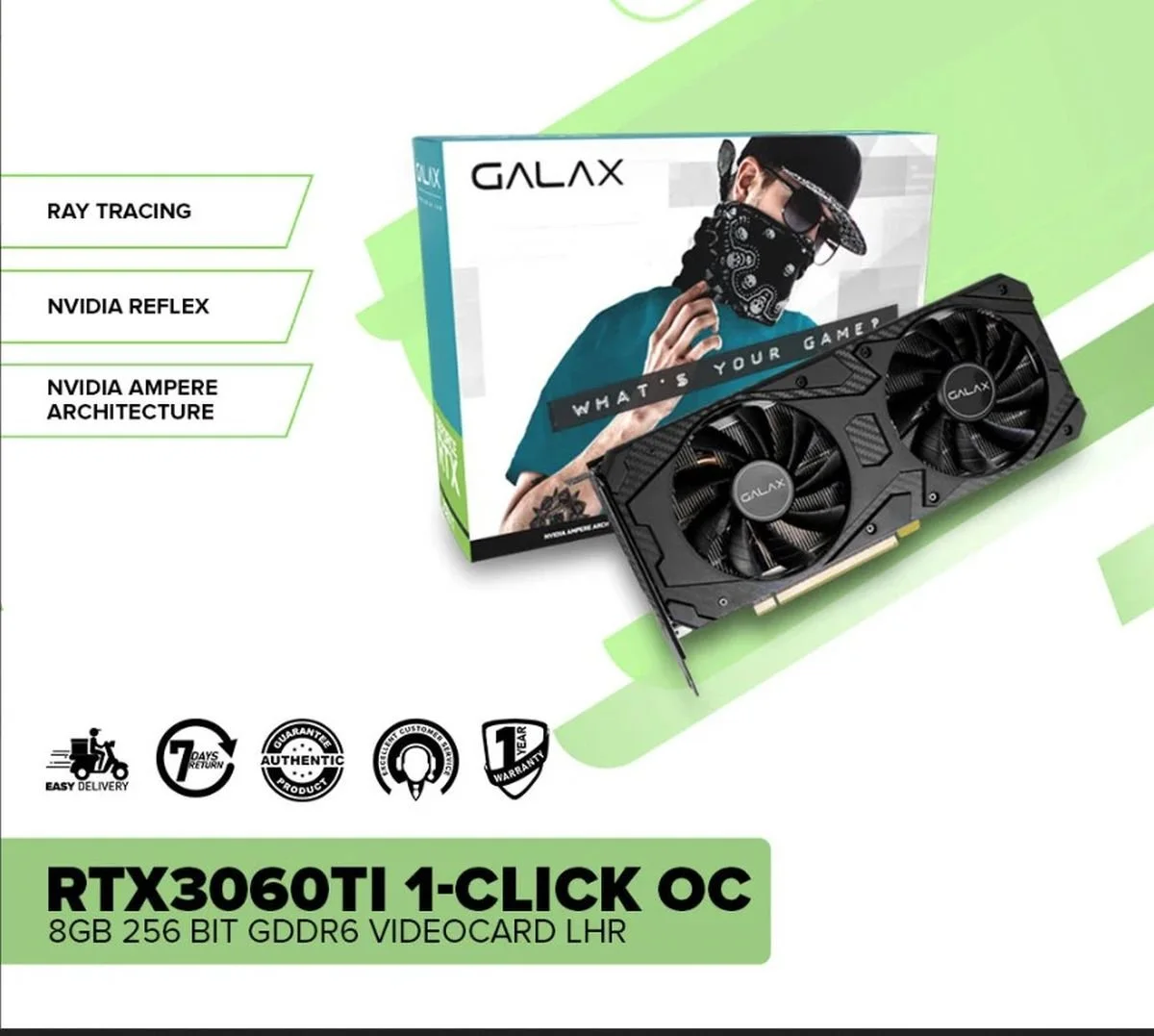 GALAX RTX 3060 Ti SG 1-Click OC Plus GDDR6X 8GB