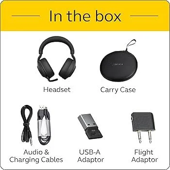 JABRA EVOLVE2 85 LINK380/390C MS STEREO Jabra Evolve2 85 Wireless Over-the-head Stereo Headset - Black - Binaural - Supra-aural - Bluetooth