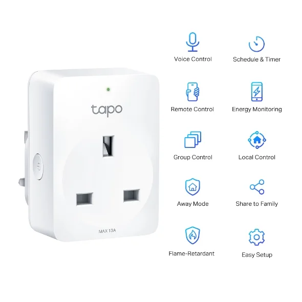 TP-Link Tapo P110(2-pack) MINI SMART WIFI SOCKET WITH ENERGY MONITORING