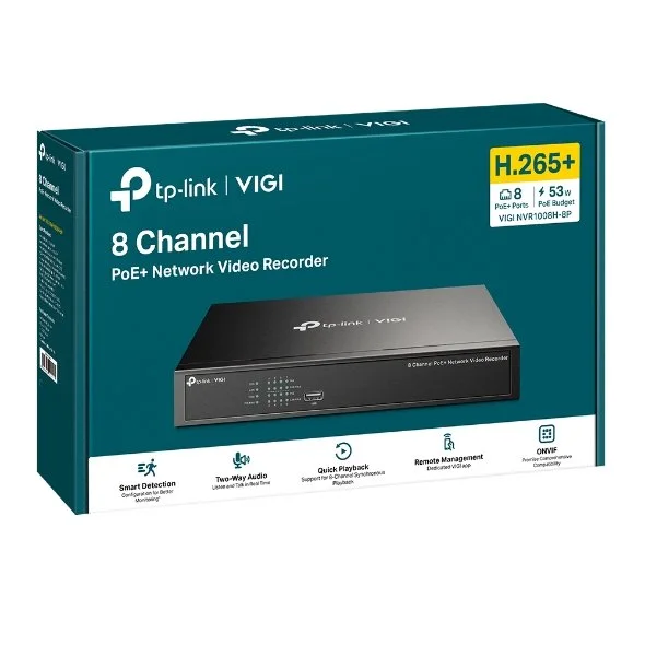 TP-Link VIGI NVR1008H-8P 8 Channel PoE+ Network Video Recorder view 3