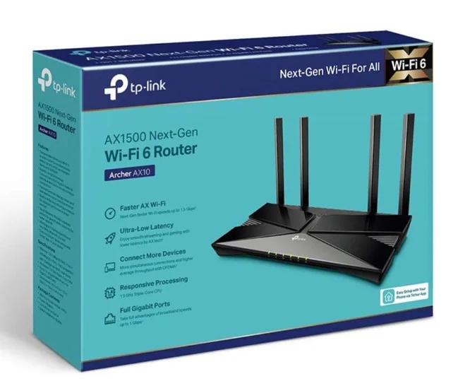 Tp-Link Archer-Ax10 Ax1500 Wi-Fi 6 Router ARCHER-AX10