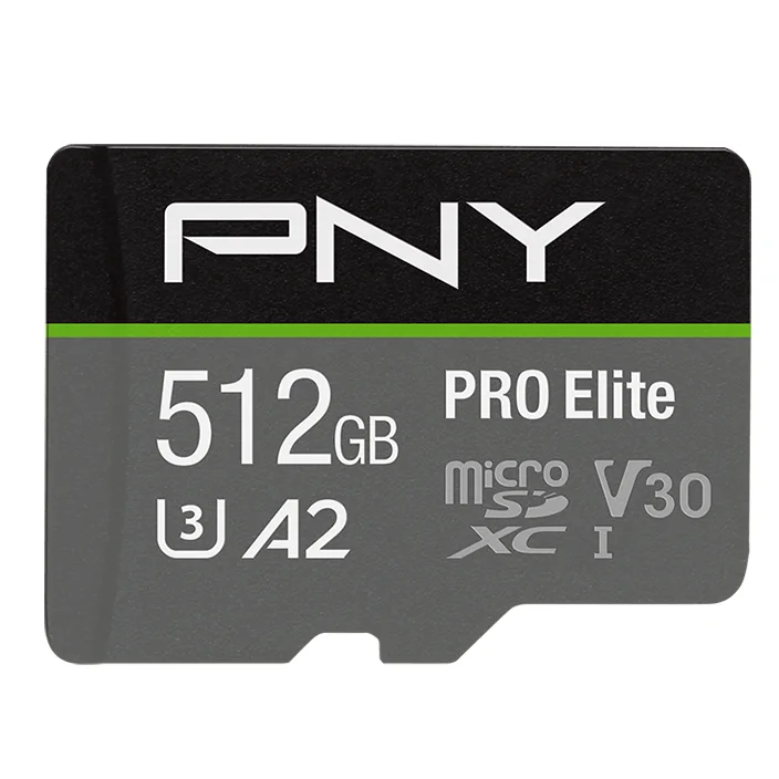 PNY 512GB PRO Elite Class 10 U3 V30 microSDXC