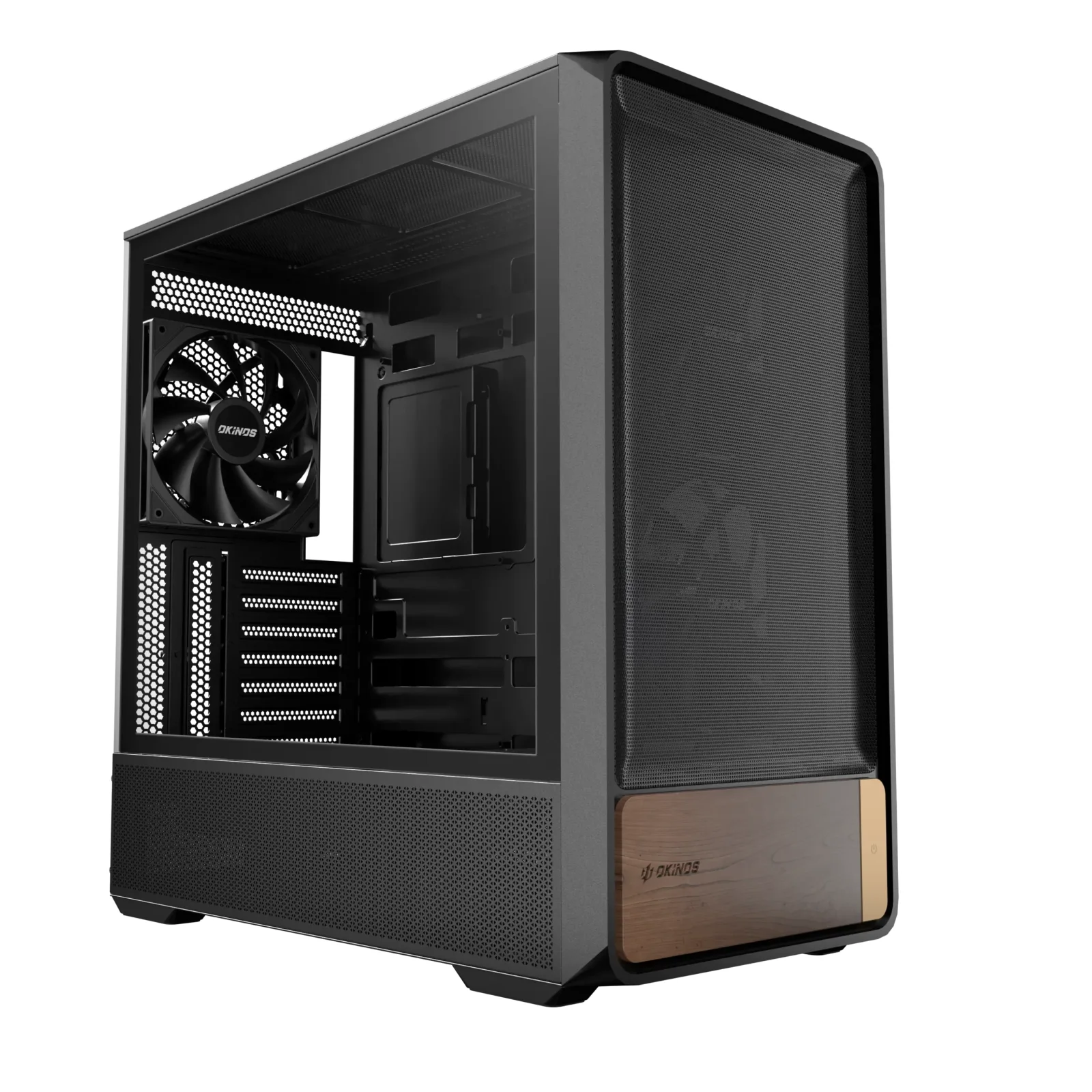 OKINOS Air Cross Black - w/5 fans ATX