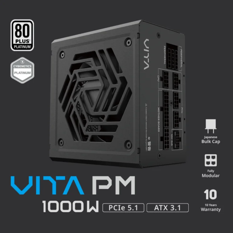 FSP VITA PM 1000W 80+ Platinum Full Modular (ATX3.1+Gen5.1)