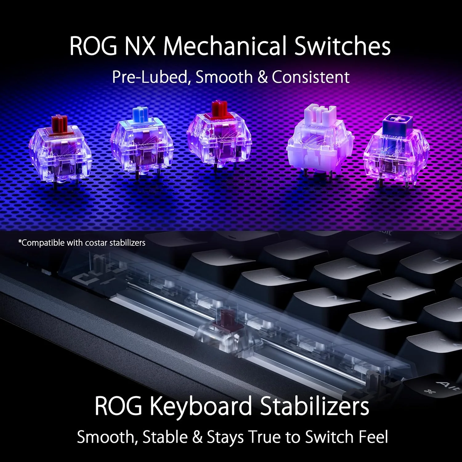 ASUS 90MP031A-BRUC00 ASUS ROG NX Keyboard Switches - NX Snow - 10 pcs Pack view 3