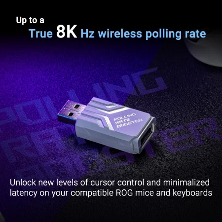 ASUS 90MP03T0-BRUA00 ASUS ROG Polling Rate Booster (True 8000 Hz Wireless Polling Rate) view 2