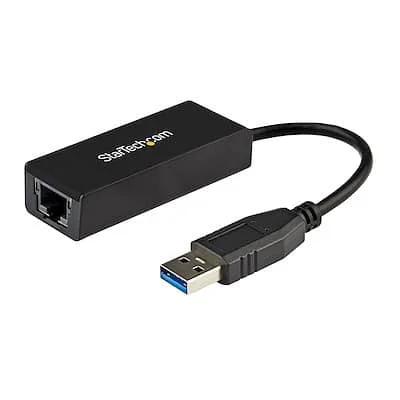 Startech.Com USB to Ethernet Adapter - USB 3.0/3.2 StarTech.com Gigabit Ethernet Adapter for Computer, Notebook - 10/100/1000Base-T - Portable - USB 3.2 (Gen 1) Type A - 5 Gbit/s Data Transfer Rate - Realtek RTL8153 - 1 Port(s) - 1 - Twisted Pair