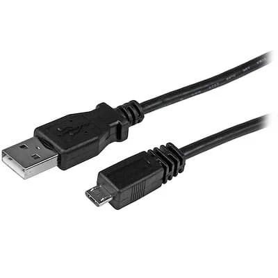 Startech.Com 2M MICRO USB CABLE - A TO MICRO B StarTech.com 2m Micro USB Cable - Cable for Cellular Phone, Camera, PDA, Tablet PC, GPS Receiver - First End: 1 x 4-pin USB 2.0 Type A - Male - Second End: 1 x 5-pin Micro USB 2.0 Type B - Male - Shielding - Black