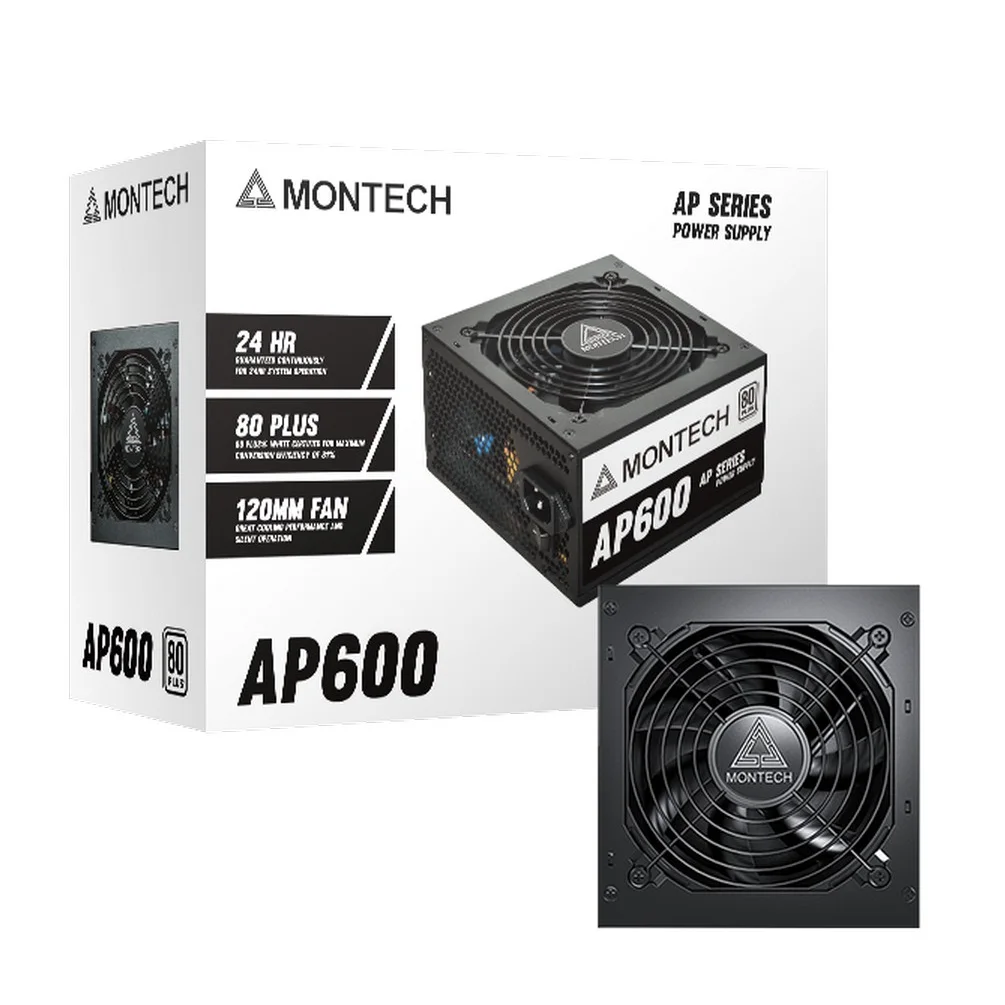 MONTECH AP 600W 80PLUS - Black