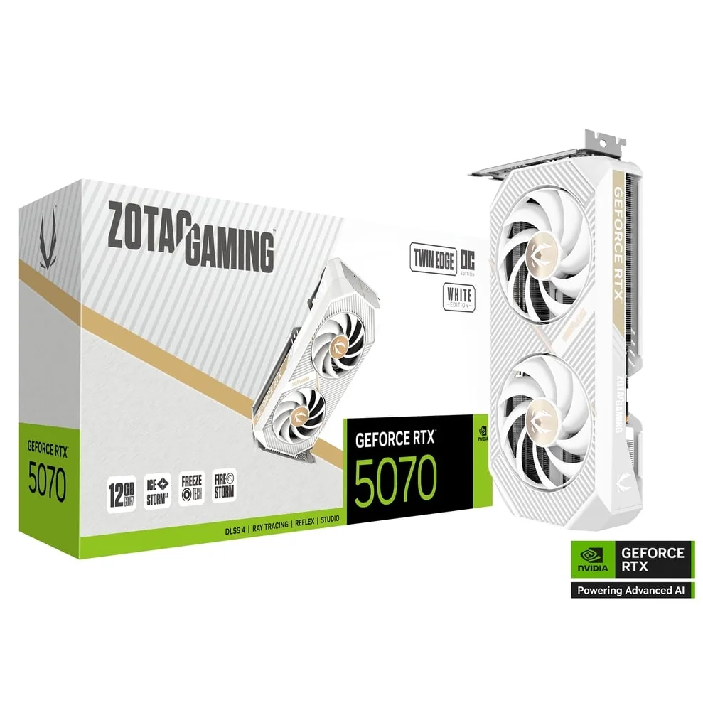 ZOTAC GAMING RTX 5070 TWIN EDGE OC 12GB - WHITE