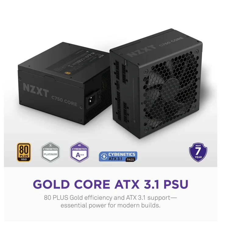 NZXT C1000 Core PSU - 1000W, Platinum, Full Modular