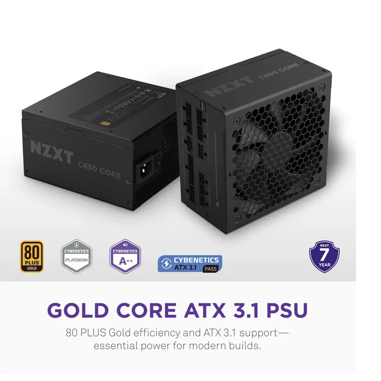 NZXT C850 Core Platinum 850W Full modular - Black