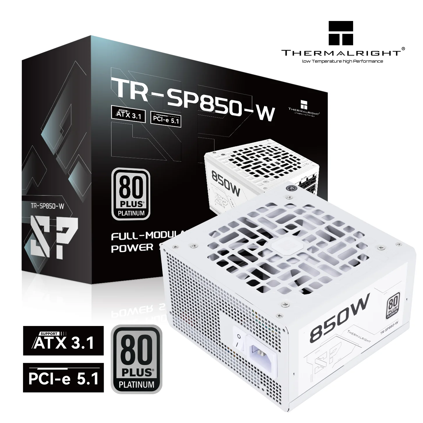 Thermalright SP 850W 80+ Platinum Modular (ATX3.1+Gen5.1) - White