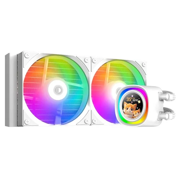 ID Cooling FX240 LCD - White
