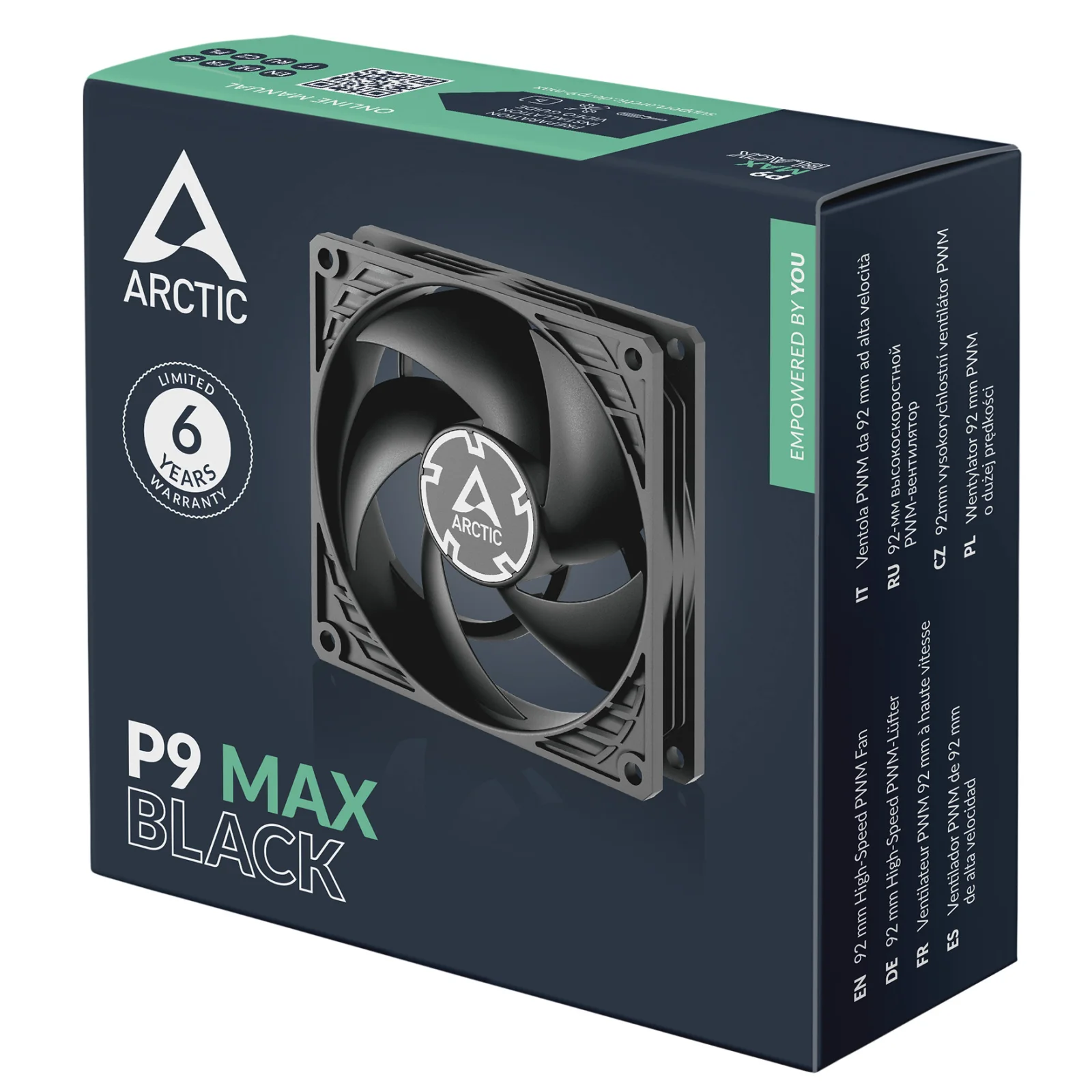 ARCTIC P9 Max (Black)