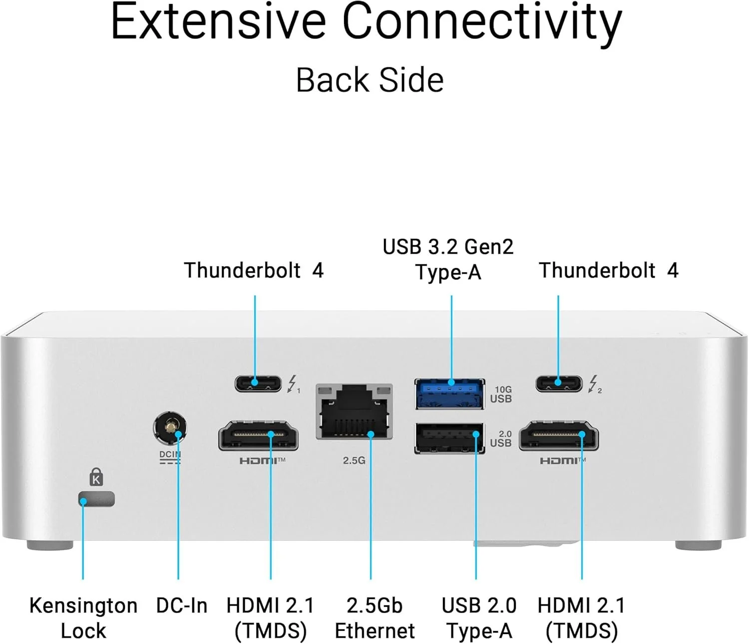 ASUS NUC 15 PRO U5-225H INTEL ARC GPU BA Asus NUC 15 Pro RNUC15CRHU500000I Barebone System - Mini PC - Socket BGA-2049 - 1 x Processor Support - 1 x Intel Core Ultra 5 225H 1.70 GHz Tetradeca-core (14 Core) - Intel Chip - 96 GB DDR5 SDRAM Maximum RAM Support - 2 Total Memory Slots - NVMe Controller - Intel Arc 130T Graphics - IEEE 802.11be - Bluetooth 5.4 - Network (RJ-45) - 2 M.2 Interface(s) - 2.5 Gigabit Ethernet - Red Hat Enterprise Linux Supported Operating System120 W view 3