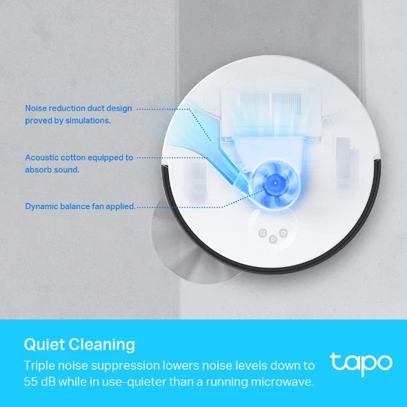 Tp-Link Tapo RV30 - LiDAR Navigation Robot Vacuum & Mop view 3