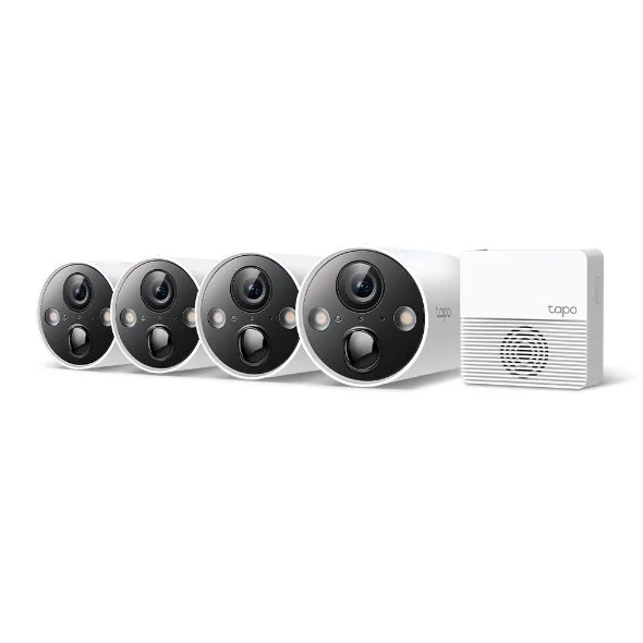 TP-Link TAPO C420S4 Smart Wire-Free Security Camera System, 4-Camera System