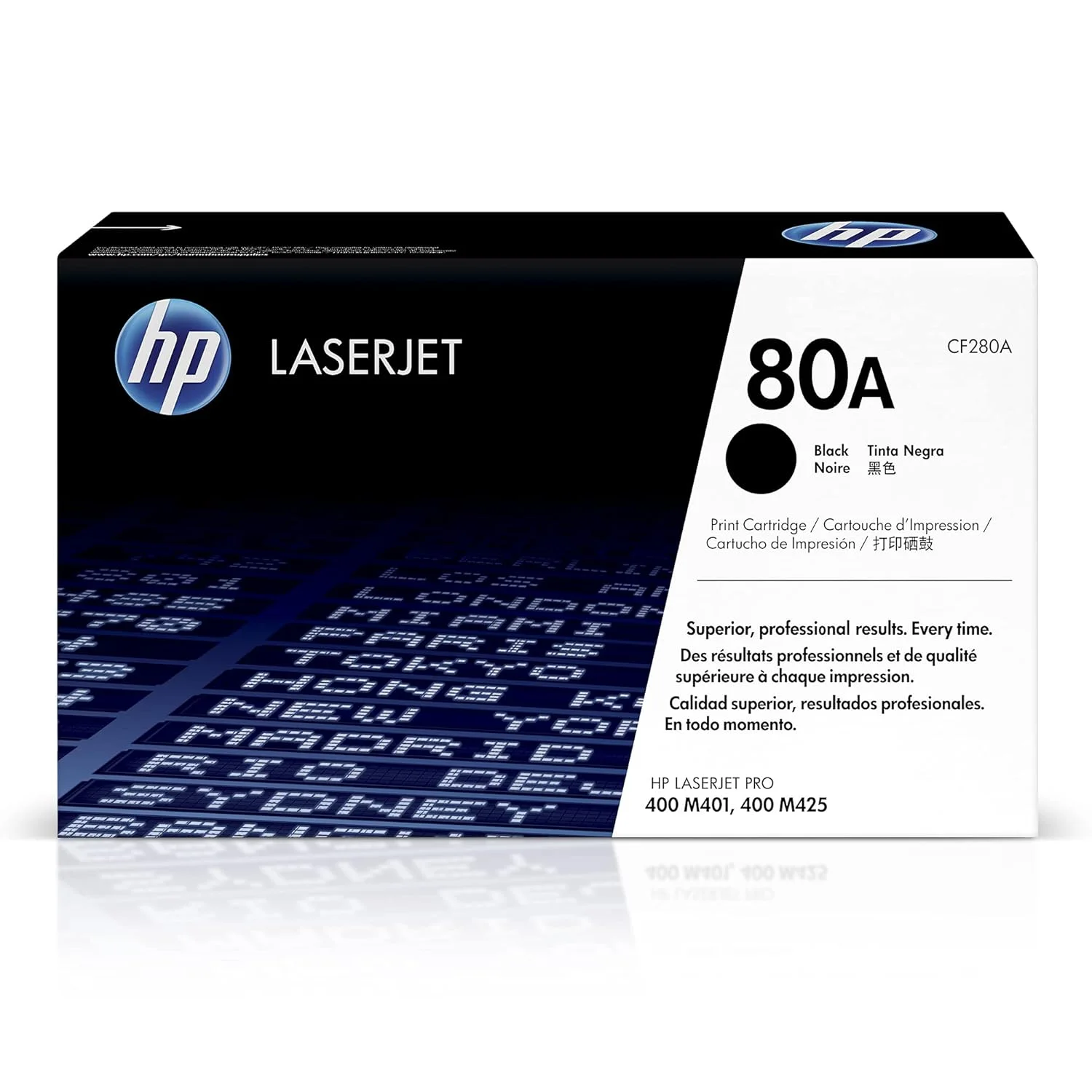 Hp 80A BLACK LJ TONER CART CF280A HP 80A (CF280A) Original Standard Yield Laser Toner Cartridge - Single Pack - Black - 1 Each - 2700 Pages